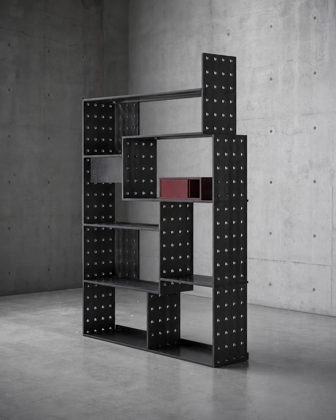 穿孔构架书架
